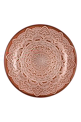 6 assiettes plates en grès Mirage - 19,5 cm