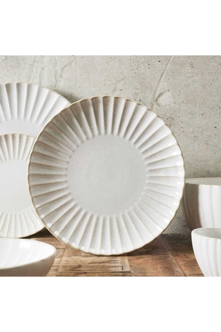 6 assiettes en grès Vlora - 27 cm