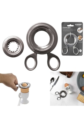 Coupe-œuf à la coque en acier inoxydable