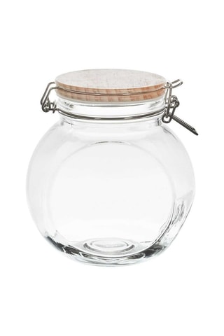 Bocal de conservation en acier inoxydable, silicone et pin - 1,3 l