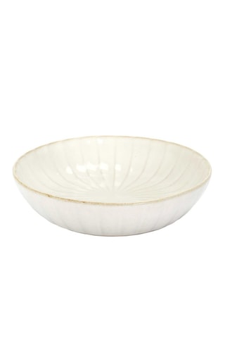 6 assiettes creuses en grès Vlora - 20 cm