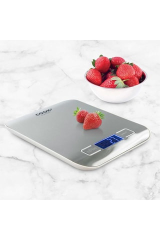 Balance électronique de cuisine en acier inoxydable