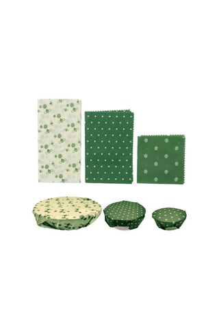 3 emballages alimentaires en cire d'abeille