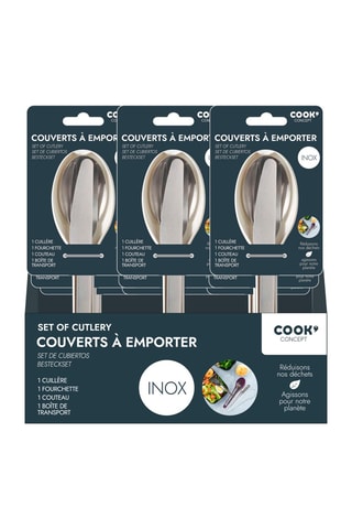 Lot de couverts à emporter - 4 pièces