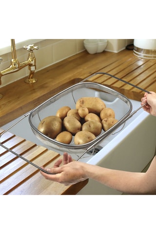 Passoire en acier inoxydable - 34,5 x 25,4 x 11 cm