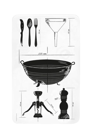 Cache-plaque - 55,7 x 30,4 x 0,6 cm - Modèle aléatoire