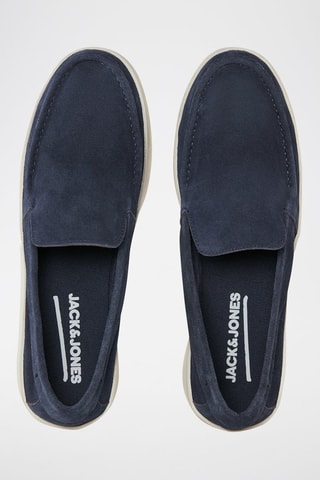 Mocassins en nubuck - Bleu