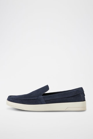 Mocassins en nubuck - Bleu