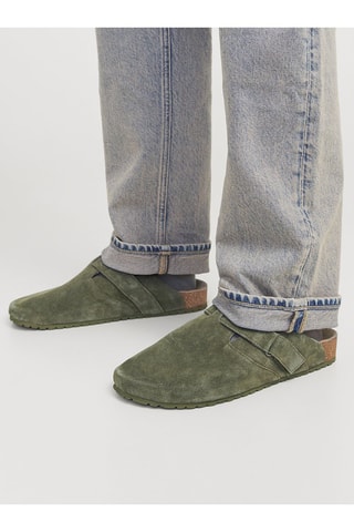 Sabots en nubuck - Kaki