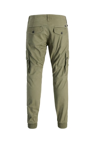 Pantalon cargo en coton biologique - Vert olive