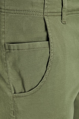 Pantalon cargo en coton biologique - Vert olive