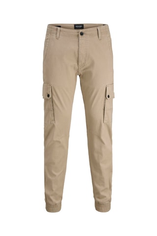 Pantalon cargo en coton biologique - Beige