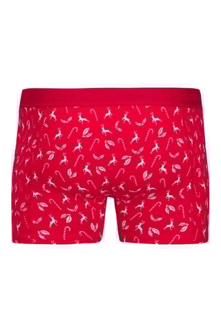 3 boxers - Bleu marine et rouge