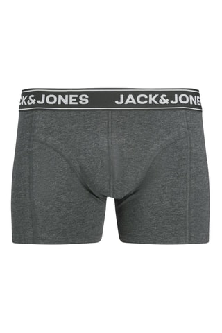5 boxers en coton biologique - Noir et gris chiné