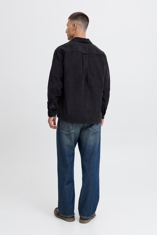 Chemise en velours en coton biologique - Noir