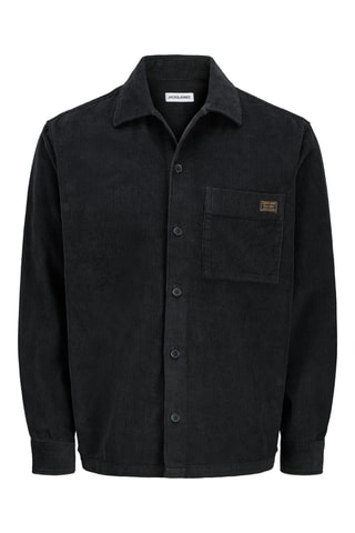 Chemise en velours en coton biologique - Noir