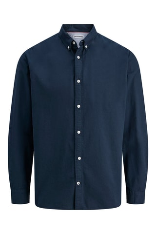 Chemise en coton biologique - Bleu marine