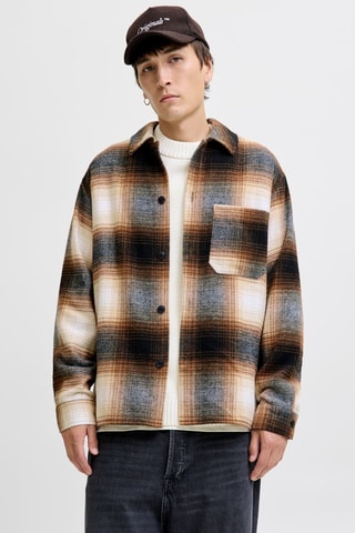 Chemise - Marron et écru