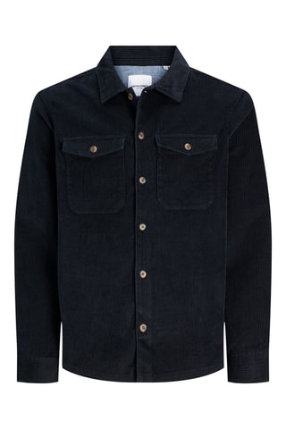 Chemise en velours en coton biologique - Noir