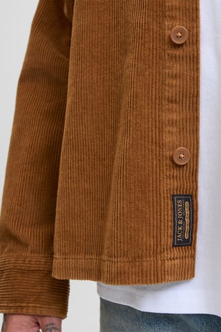 Chemise en velours en coton biologique - Marron