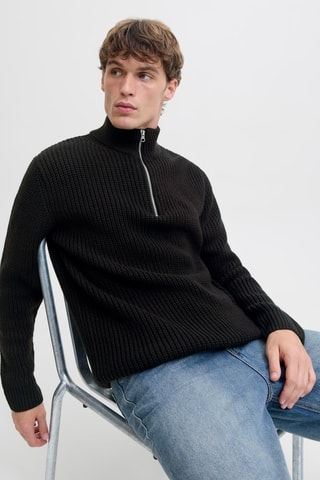 Pull en coton biologique - Noir