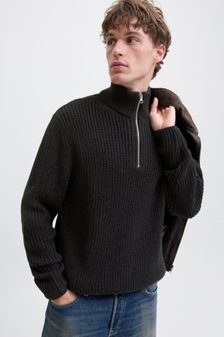 Pull en coton biologique - Anthracite