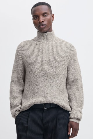 Pull en coton biologique - Gris chiné