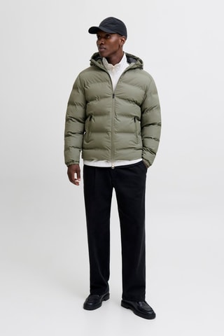 Doudoune à capuche - Vert olive