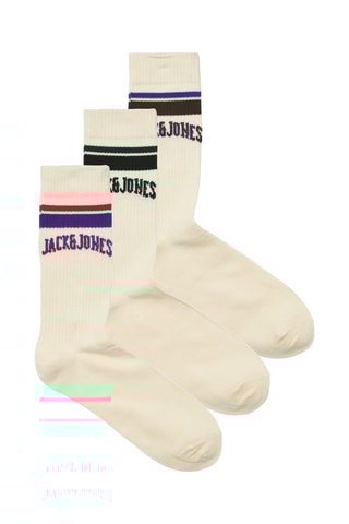 3 paires de chaussettes - Ecru