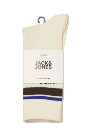 3 paires de chaussettes - Ecru