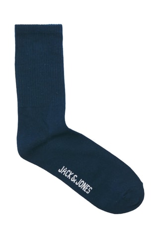 3 paires de chaussettes - Bleu pétrole et blanc