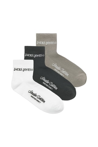 3 paires de chaussettes - Blanc, noir et gris