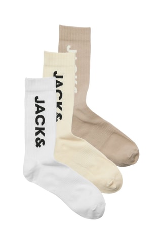 3 paires de chaussettes - Blanc et jaune