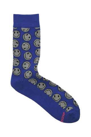 3 paires de chaussettes - Noir et bleu roi