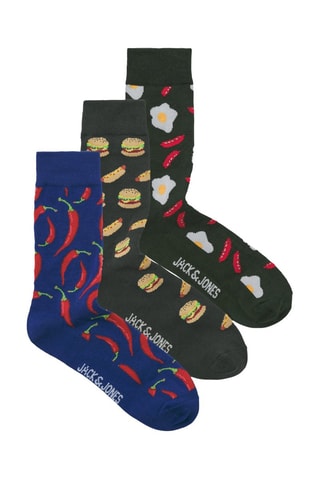 3 paires de chaussettes - Gris foncé et bleu marine