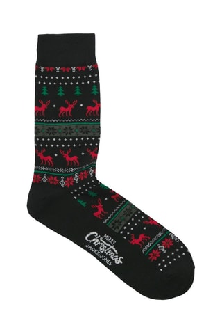 3 paires de chaussettes - Noir et vert foncé