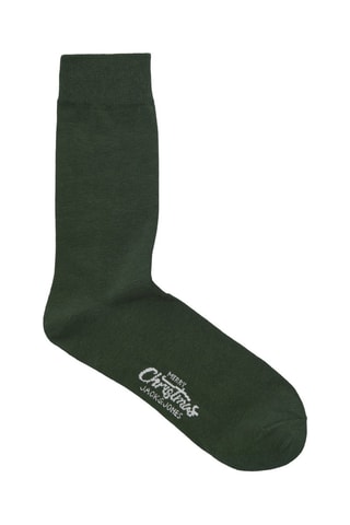 3 paires de chaussettes - Noir et vert foncé