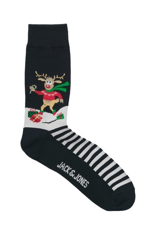 3 paires de chaussettes - Noir et vert foncé