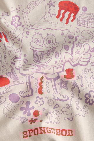 T-shirt Bob l'éponge - Beige