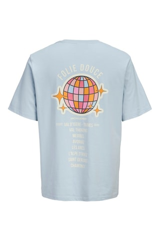 T-shirt en coton biologique La Folie Douce - Ciel