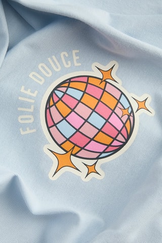 T-shirt en coton biologique La Folie Douce - Ciel