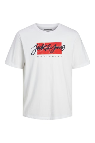 T-shirt - Blanc et rouge