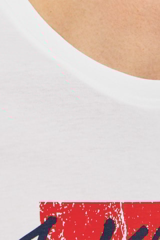 T-shirt - Blanc et rouge