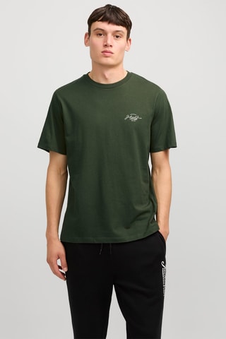 T-shirt - Vert foncé et blanc