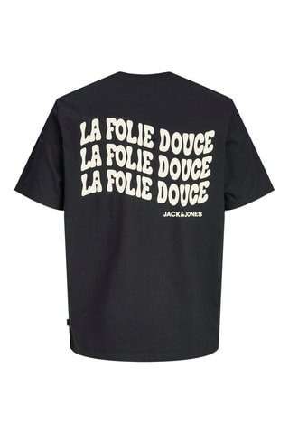 T-shirt en coton biologique La Folie Douce - Noir
