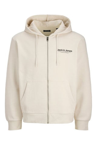 Sweat relaxed à capuche - Ecru