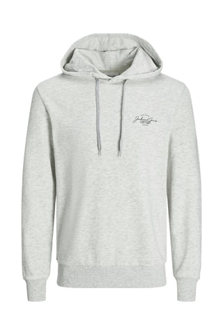 Sweat à capuche - Blanc chiné