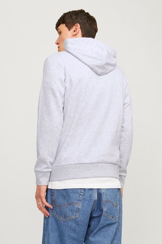 Sweat à capuche - Blanc chiné