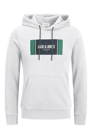 Sweat à capuche - Blanc chiné