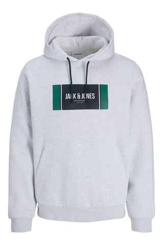 Sweat à capuche - Blanc chiné